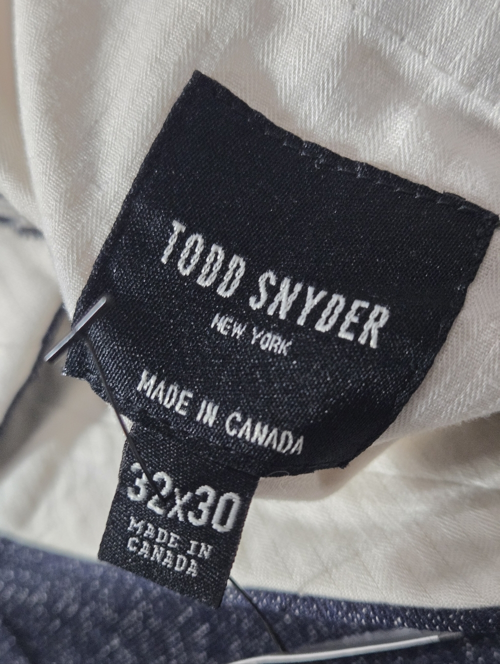 Todd Snyder Sutton Fit Italian Fabric Trousers Blue Lanificio Flli Cerruti 32x30 - Picture 6 of 9